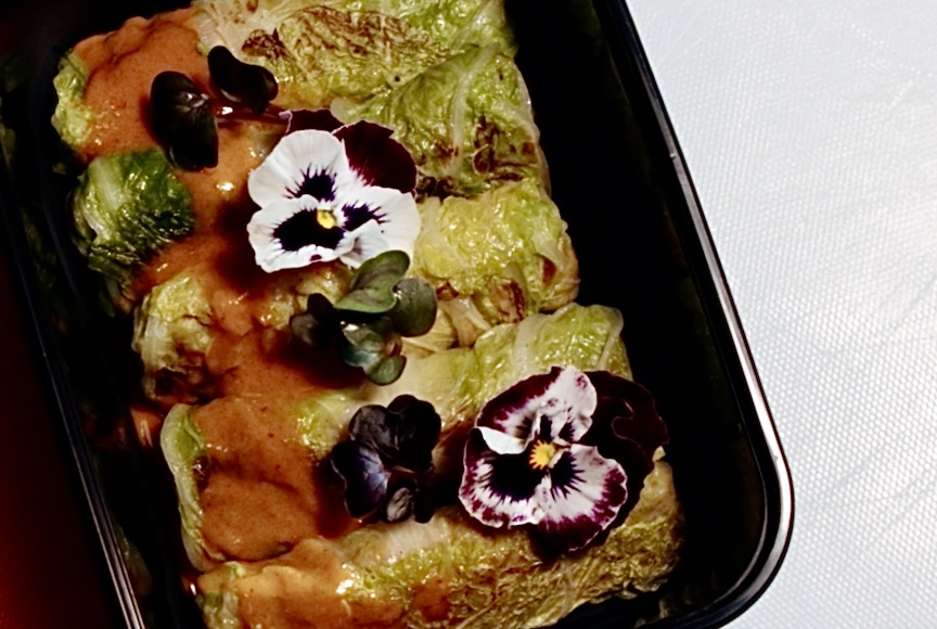 Ծովամթերքով և բլղուրով  փաթաթուկ