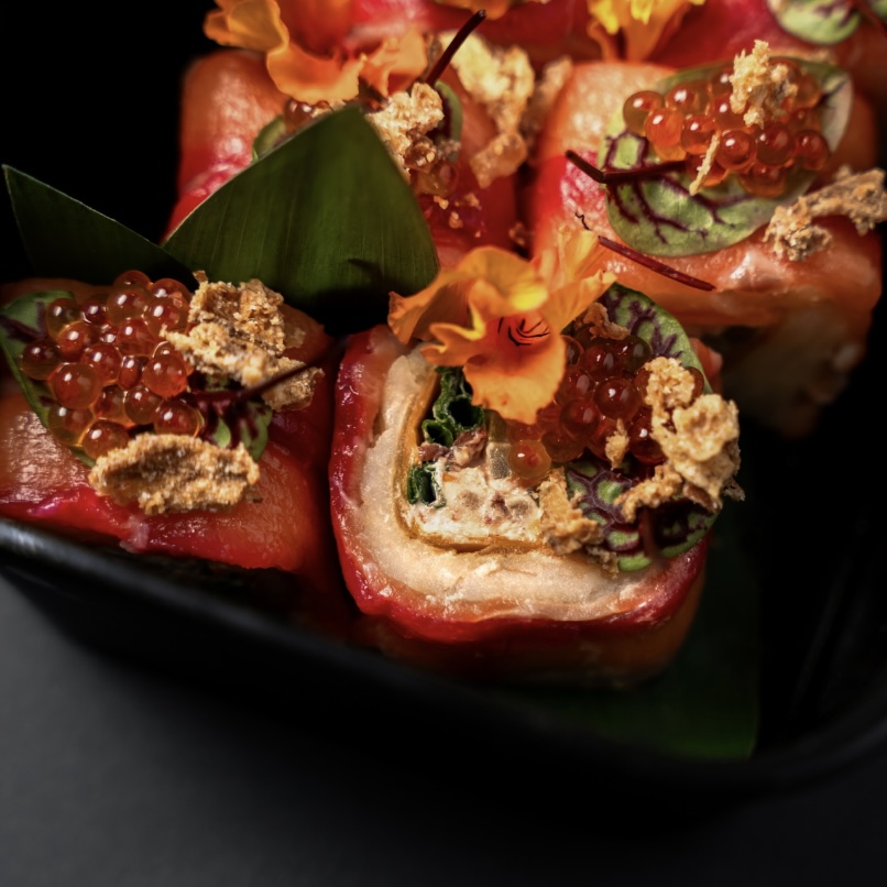 Միմոզա ռոլլ սաղմոնով 